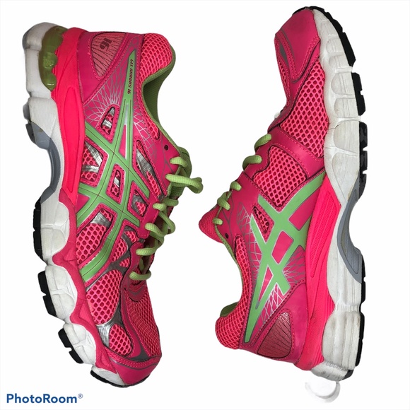 Asics Gel-Nimbus 16 Neon Pink Running Sneakers 6.5 - Picture 3 of 16